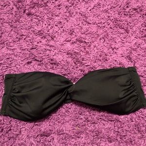 Victoria’s Secret Black Strapless Bandeau Swim Top